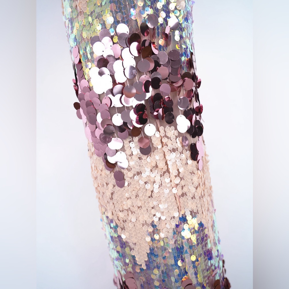NWOT Bronx and Banco Farah Strapless Blush Gown Prom - Picture 7 of 14